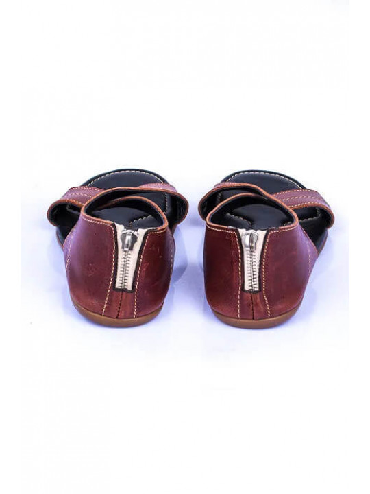 New Men's Kola Kudus Leather Sandal | Brown