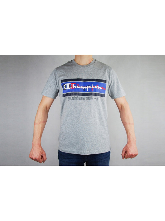 Original Champion Logo Crewneck T-Shirt | Ash