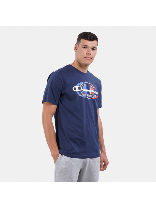 Original Champion Logo Universal Crewneck T-Shirt | Dark Blue