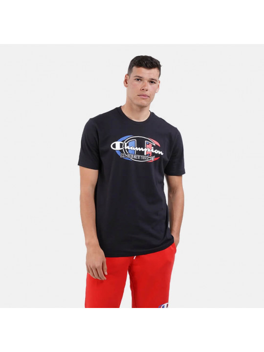Original Champion Logo Universal Crewneck T-Shirt | Black