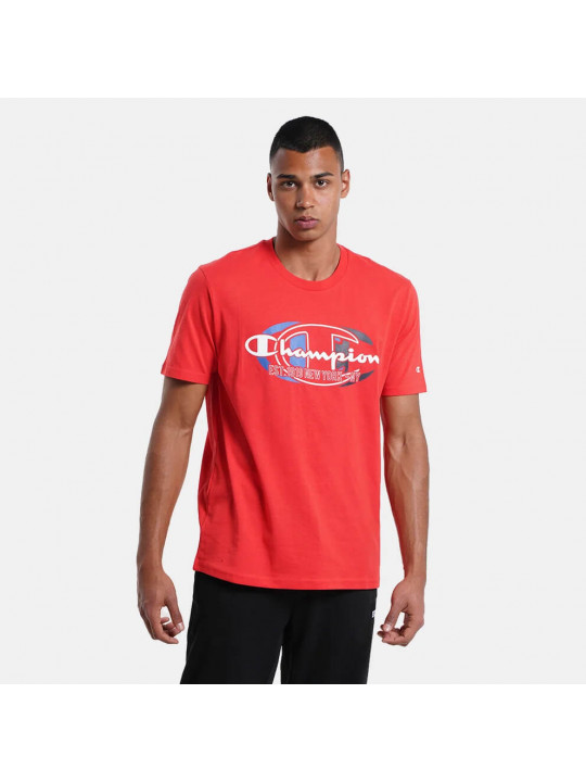 Original Champion Logo Universal Crewneck T-Shirt | Red