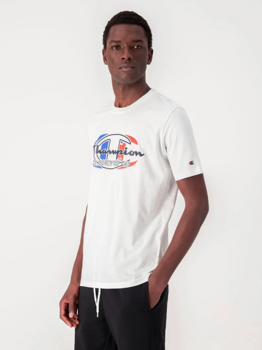 Original Champion Logo Universal Crewneck T-Shirt | White
