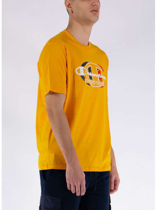 Original Champion Logo Universal Crewneck T-Shirt | Yellow