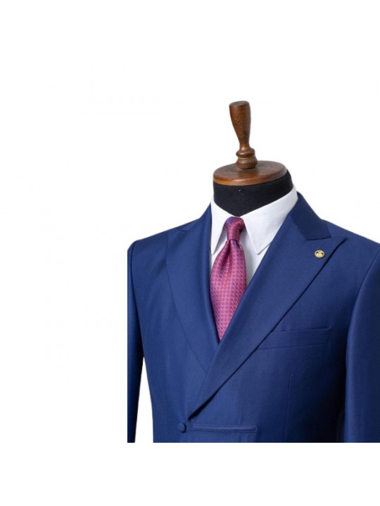 Two Piece Premium Suit With Lapel | Navy Blue