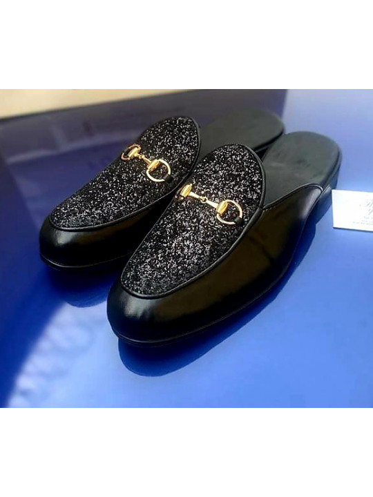 Men Original Ade Footwear Leather Half Shoe | Black 