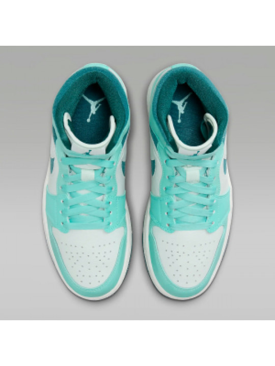 Original Nike Air Jordan 1 Mid 'Bleached Turquoise' 