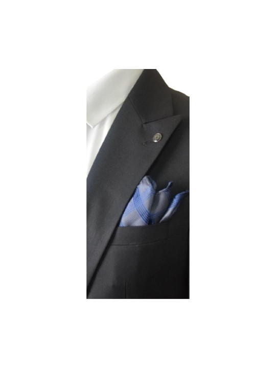 Luis and Kramer Single Button Two Piece Plain Premium Suit | Black
