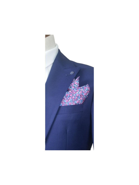 Luis and Kramer Single Button Two Piece Plain Premium Suit | Blue