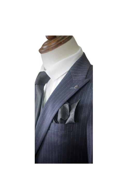 Hugo Two Button Two Piece Striped Premium Suit | Dark Blue