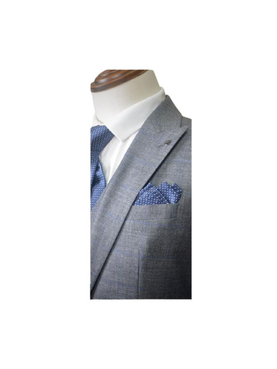 Hugo Two Button Three Piece Plain Premium Suit | Grey