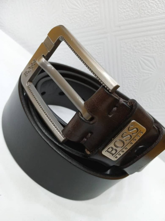 New Men Hugo Boss Leather Belt| Black