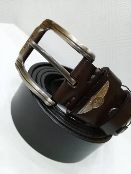 New High Quality Armani Leather Belt | Black