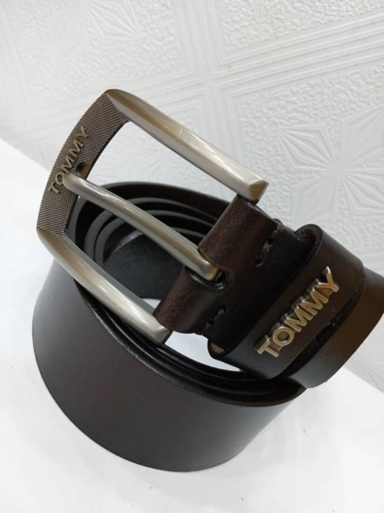 New High Quality Tommy Leather Belt | Brown