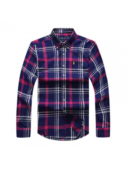NEW POLO RALPH LAUREN CHECKERED OXFORD LS SHIRT WITH PONY EMBLEM | MULTI COLORED