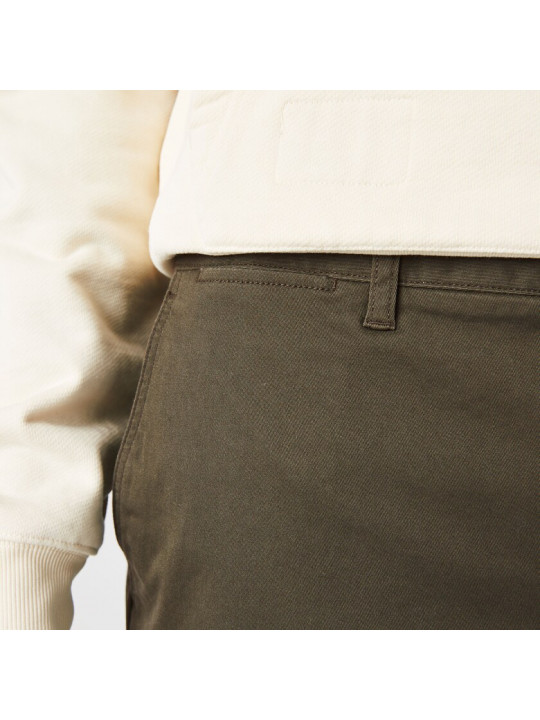New Men Lacoste Smart Fit Stretch Gabardine Chinos Pants | Khaki Green