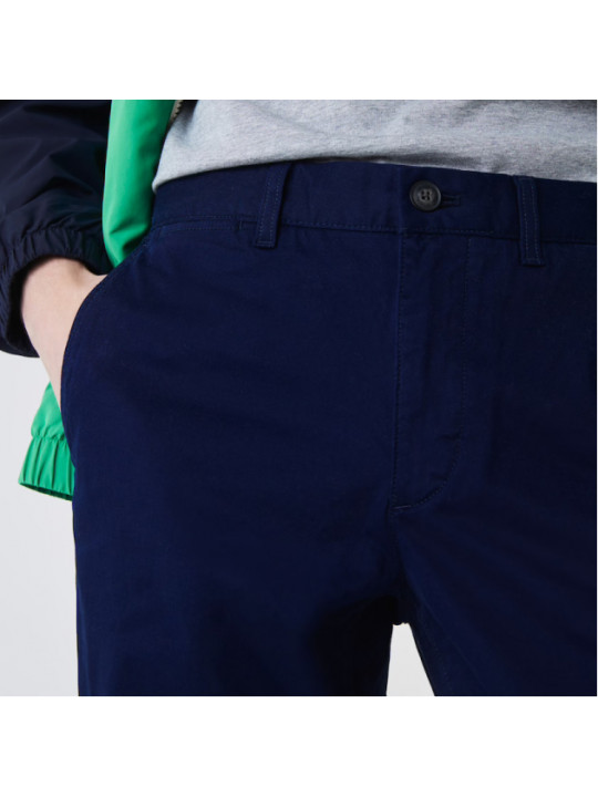New Men's Lacoste Smart Fit Stretch Gabardine Chinos Pants | Navyblue