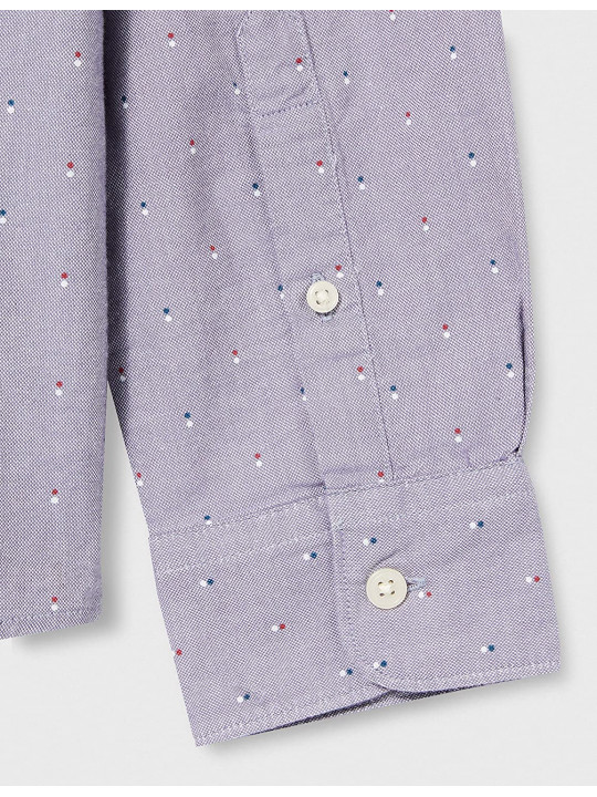 NEW CELIO OXFORD LS SHIRT  WITH DOTTED DETAILS | BLUE