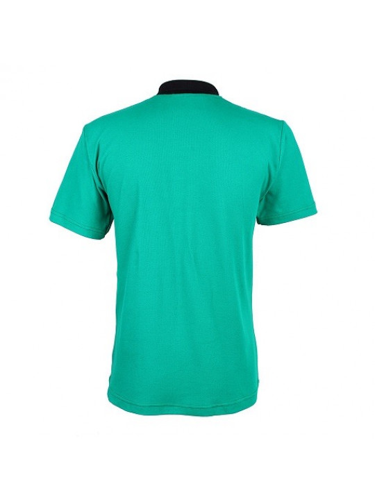 New DXS Premium Polo Shirt with Ankara Pattern - Green
