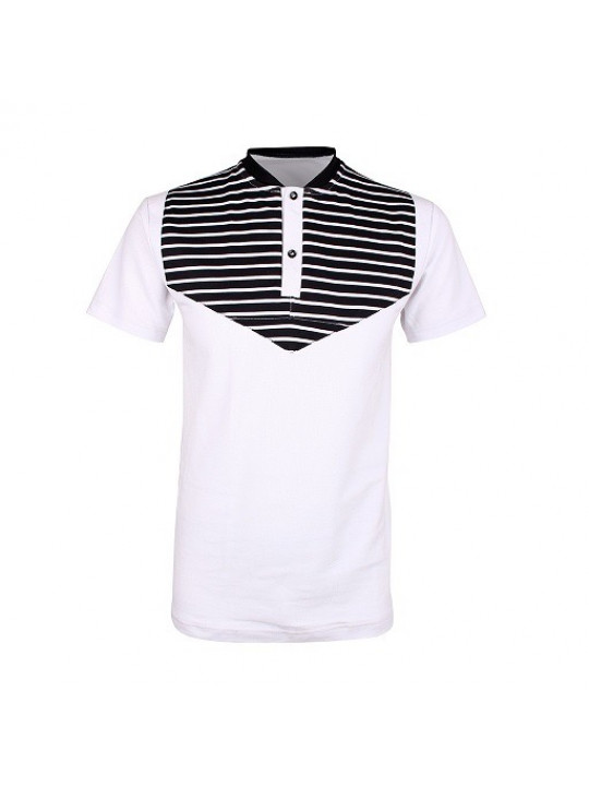 New DXS Premium Polo Shirt with PYR Stripes | White
