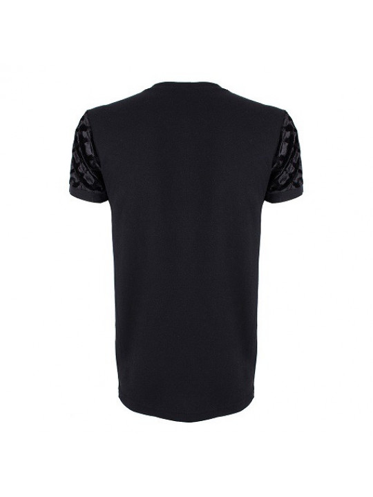 New DXS Premium Polo Shirt with Suede Arm - Black