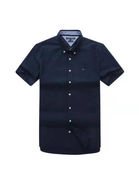 New Plain Tommy Hilfiger SS Shirt | Navyblue