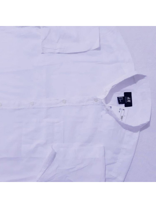 New H&M Light Weight Men's SS Shirt | White