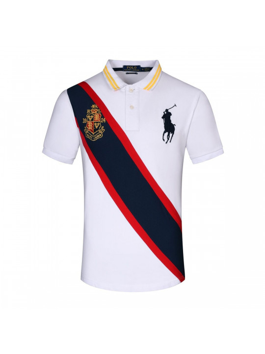 NEW POLO RALPH LAUREN CUSTOM FIT SHORT SLEEVE WITH BIG PONY CREST|WHITE