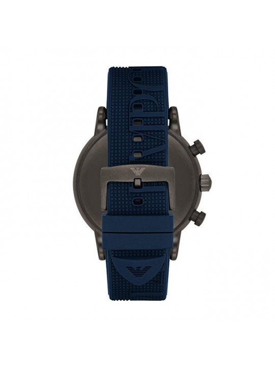 NEW ARMANI NAVY BLUE RUBBER WATCH WITH NAVY BLUE DIAL
