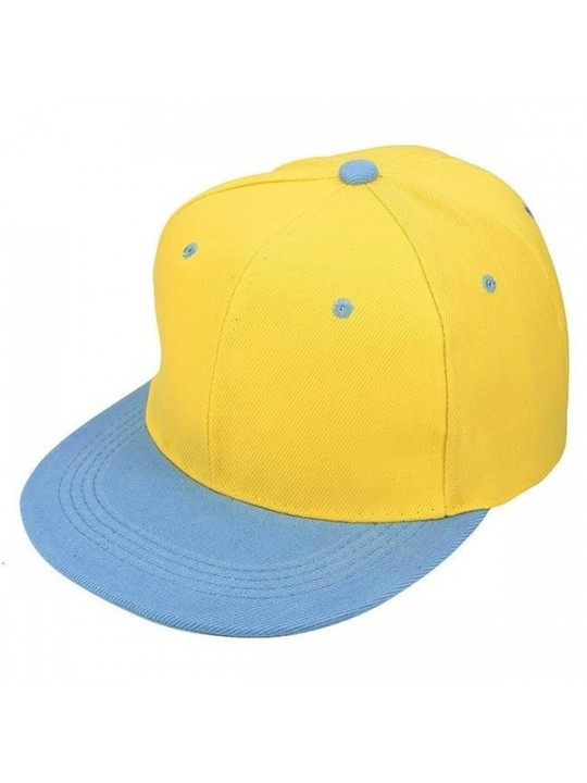 NEW TWO-COLOUR SNAPBACK |YELLOW/CORAL BLUE