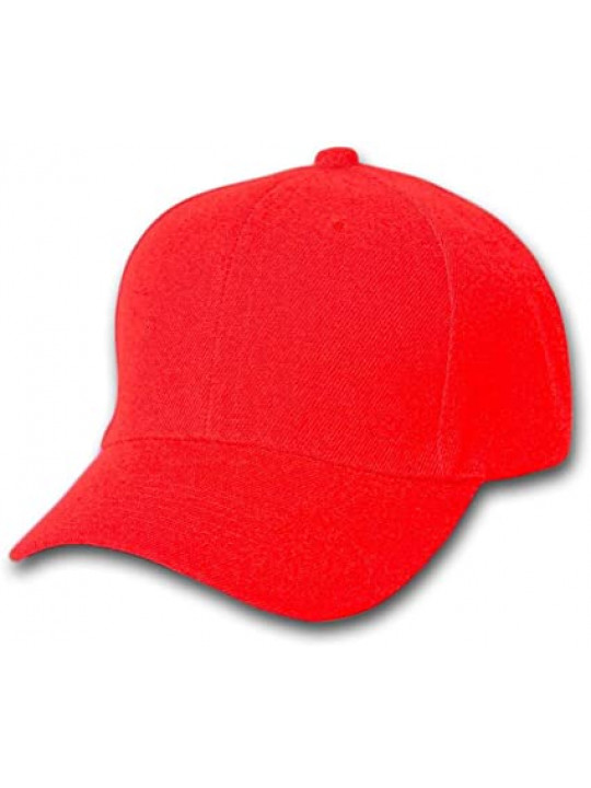 NEW PLAIN BASEBALL CAP |RED