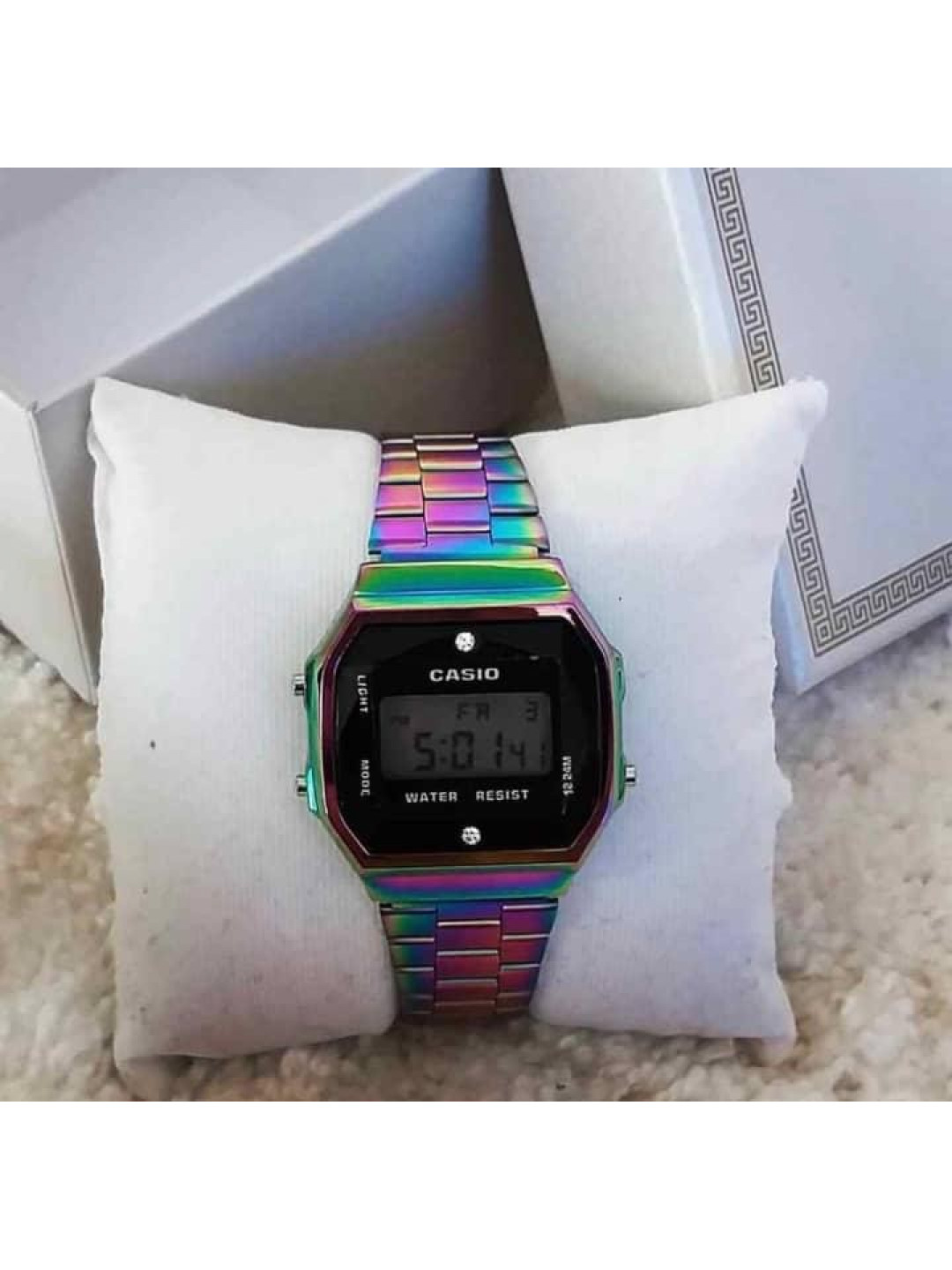 rainbow casio watch